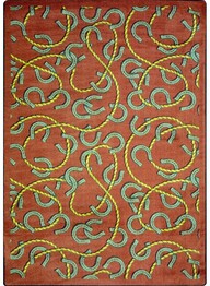 Joy Carpets Kaleidoscope Rodeo Burgundy